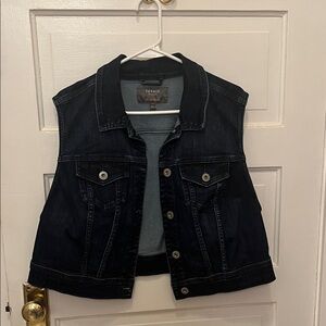 Torrid Cropped Denim Vest